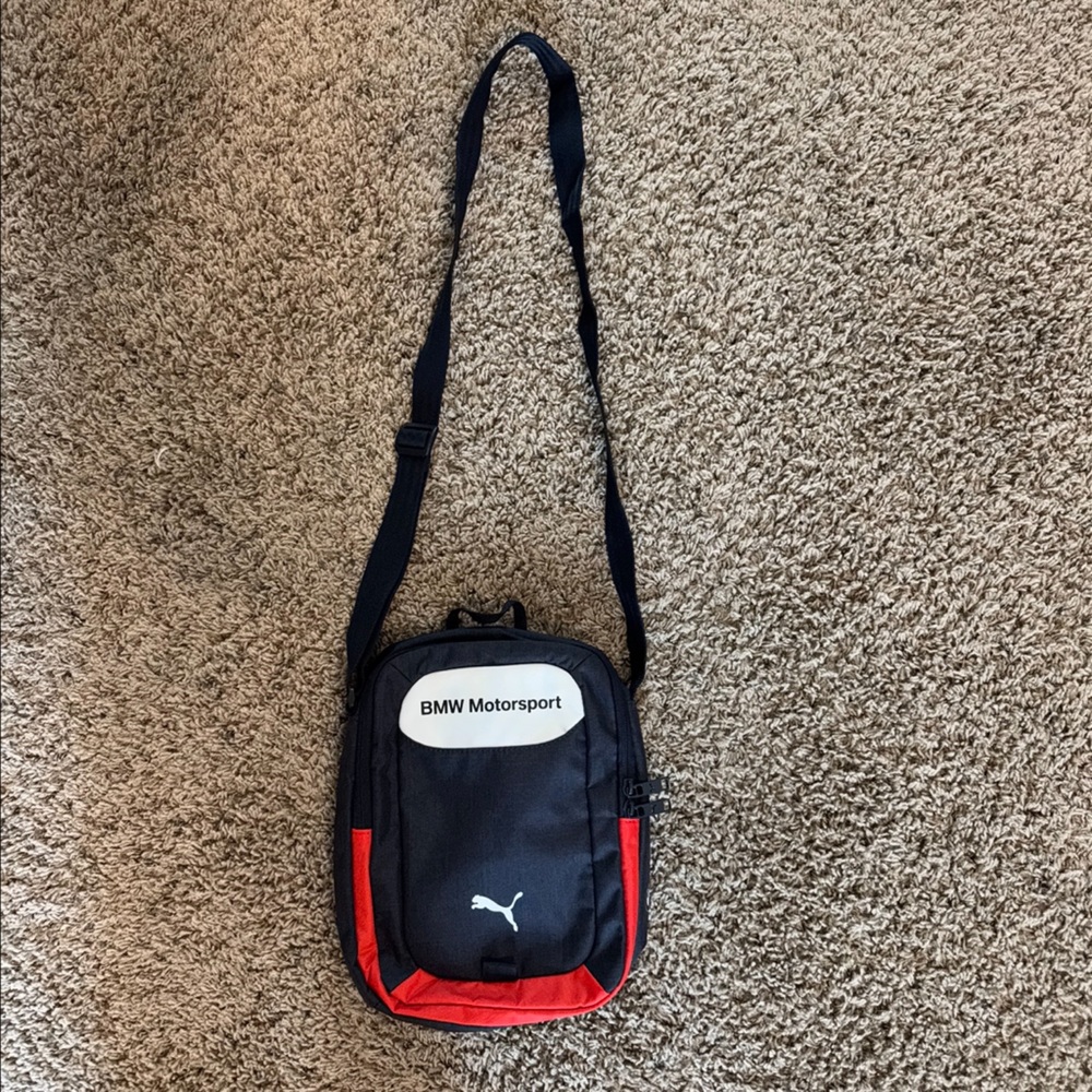 Puma BMW Motorsport Navy & Red Messenger Bag